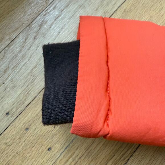 The Children's Place Orange Full Zip Fleece Faux Fur Hooded Puffer Coat Size 3T - Picture 4 of 9